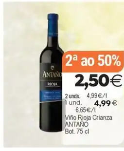 Plenus Supermercados ANTAÑO Viño Rioja Crianza oferta