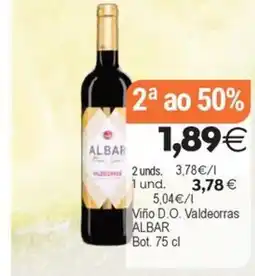 Plenus Supermercados ALBAR Viño D.O. Valdeorras oferta