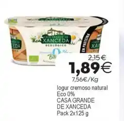 Plenus Supermercados CATA GRANDE DE XANCEDA Iogur cremoso natural Eco 0% oferta