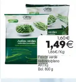 Plenus Supermercados ARTIQ Feixón verde redondo/plano oferta