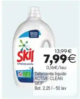 Plenus Supermercados SKIP Deterxente liquido Active Clean oferta