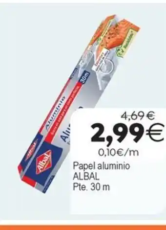 Plenus Supermercados ALBAL Papel aluminio oferta