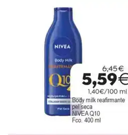 Plenus Supermercados NIVEA Q10 Body milk reafirmante oferta