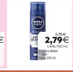 Plenus Supermercados NIVEA Escuma afeitar oferta