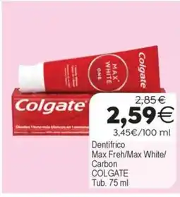 Plenus Supermercados COLGATE Dentifrico Max Freh/Max White/ Carbon oferta