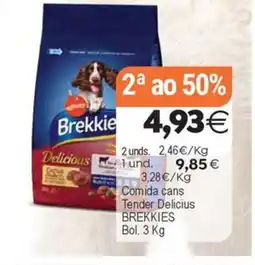 Plenus Supermercados BREKKIES Comida cans Tender Delicius oferta