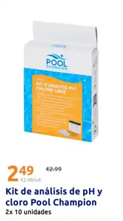 Action Kit de análisis de pH y cloro Pool Champion oferta