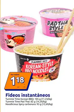 Action Fideos instantáneos oferta