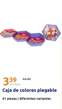 Action Caja de colores plegable oferta