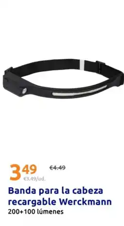 Action WERCKMANN Banda para la cabeza recargable oferta