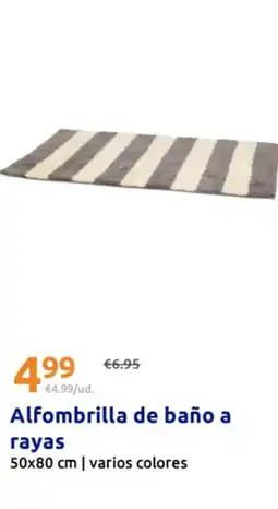 Action Alfombrilla de baño a rayas oferta