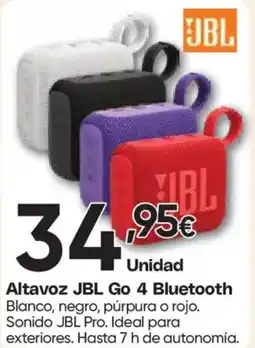 Hiper FROIZ JBL Altavoz Go 4 Bluetooth oferta