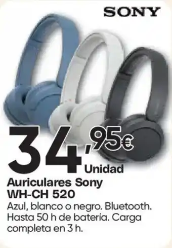 Hiper FROIZ SONY Auriculares WH-CH 520 oferta