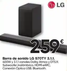 Hiper FROIZ LG Barra de sonido S7OTY 3.1.1. oferta