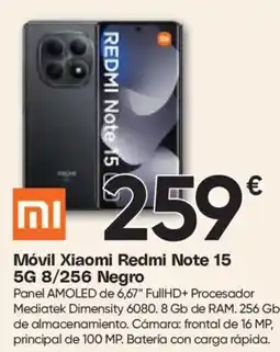 Hiper FROIZ XIAOMI Móvil Redmi Note 15 5G 8/256 Negro oferta