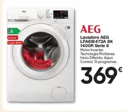 Hiper FROIZ AEG Lavadora LFA618472A 8K 1400R Serie 6 oferta