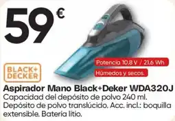 Hiper FROIZ BLACK+ DECKER Aspirador Mano WDA320J oferta