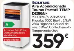 Hiper FROIZ TAURUS Aire Acondicionado Portátil TEMP DESIGN+ oferta