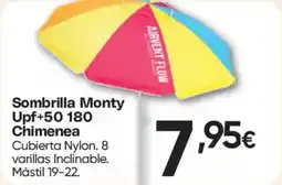 Hiper FROIZ Sombrilla Monty Upf+50 180 Chimenea oferta