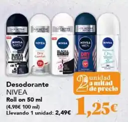 Gadis Nivea - desodorante roll on oferta