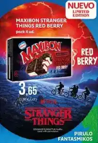 SPAR Gran Canaria Maxibon - stranger things red berry oferta