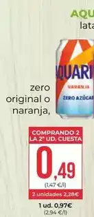 SPAR Gran Canaria Cuesta - zero original o naranja oferta