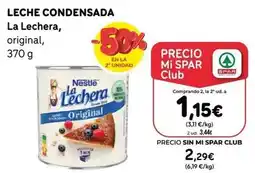 SPAR Gran Canaria La lechera - leche condensada oferta