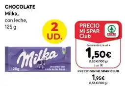 SPAR Gran Canaria Milka - chocolate oferta
