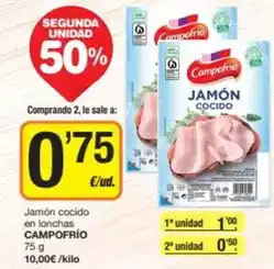 Economy Cash Campofrío - jamón cocido en lonchas oferta