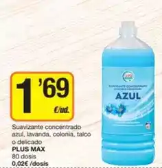 Economy Cash Plus - suavizante concentrado azul oferta