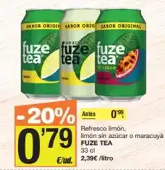Economy Cash Fuze tea - refresco limon oferta