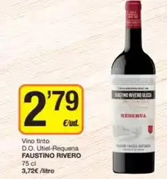 Economy Cash Faustino rivero - vino tinto d.o. utiel-requena oferta