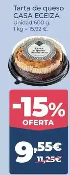 La Sirena Casa eceiza - tarta de queso oferta