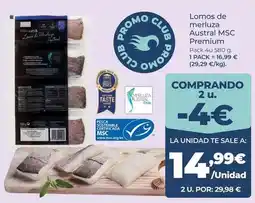 La Sirena Premium - lomos de merluza austral msc oferta