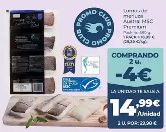 Premium - lomos de merluza austral msc