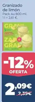 La Sirena Granizado de limón oferta