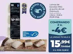 La Sirena Premium - lomos de bacalao msc al punto de sal oferta