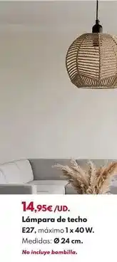 BricoCentro Lámpara de techo e27 oferta