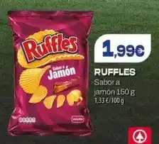 Spar La Palma Ruffles - sabor a jamón oferta