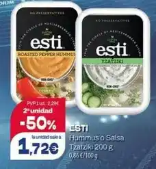 Spar La Palma Esti - hummus o salsa tzatziki oferta