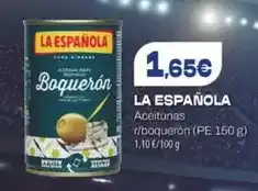 Spar La Palma La española - aceitunas r/ boqueron oferta