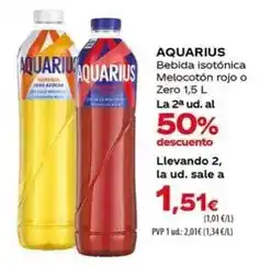 Spar La Palma Aquarius - bebida isotónica melocoton rojo o zero oferta