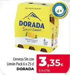 Spar La Palma Dorada - cerveza sin con limon oferta