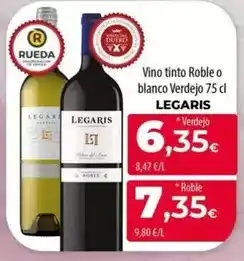Spar La Palma Legaris - vino tinto roble o blanco verdejo oferta