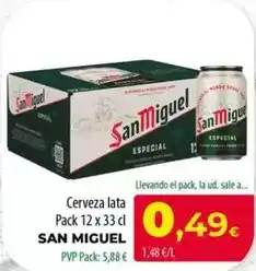 Spar La Palma San miguel - cerveza lata oferta