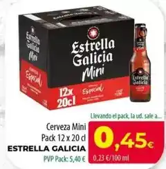 Spar La Palma Estrella galicia - cerveza mini oferta