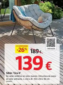 Bauhaus Sillón cira ii oferta