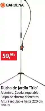 Bauhaus Gardena - ducha de jardin trio oferta
