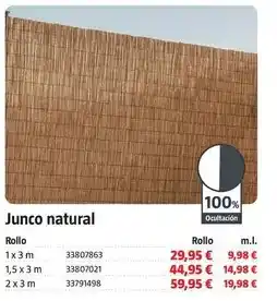 Bauhaus Junco natural oferta