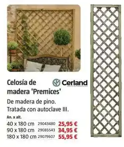 Bauhaus Celosía de madera premices oferta